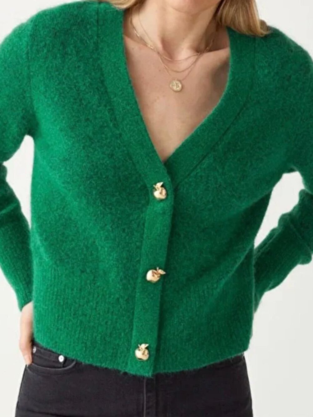 & Other Stories Cardigan - Gold Apple Buttons - Picture 4 of 4